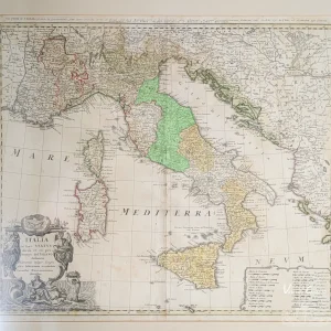 Pauselijke Staten Kaart uit 1742 Pauselijke Staten Kaart uit 1742